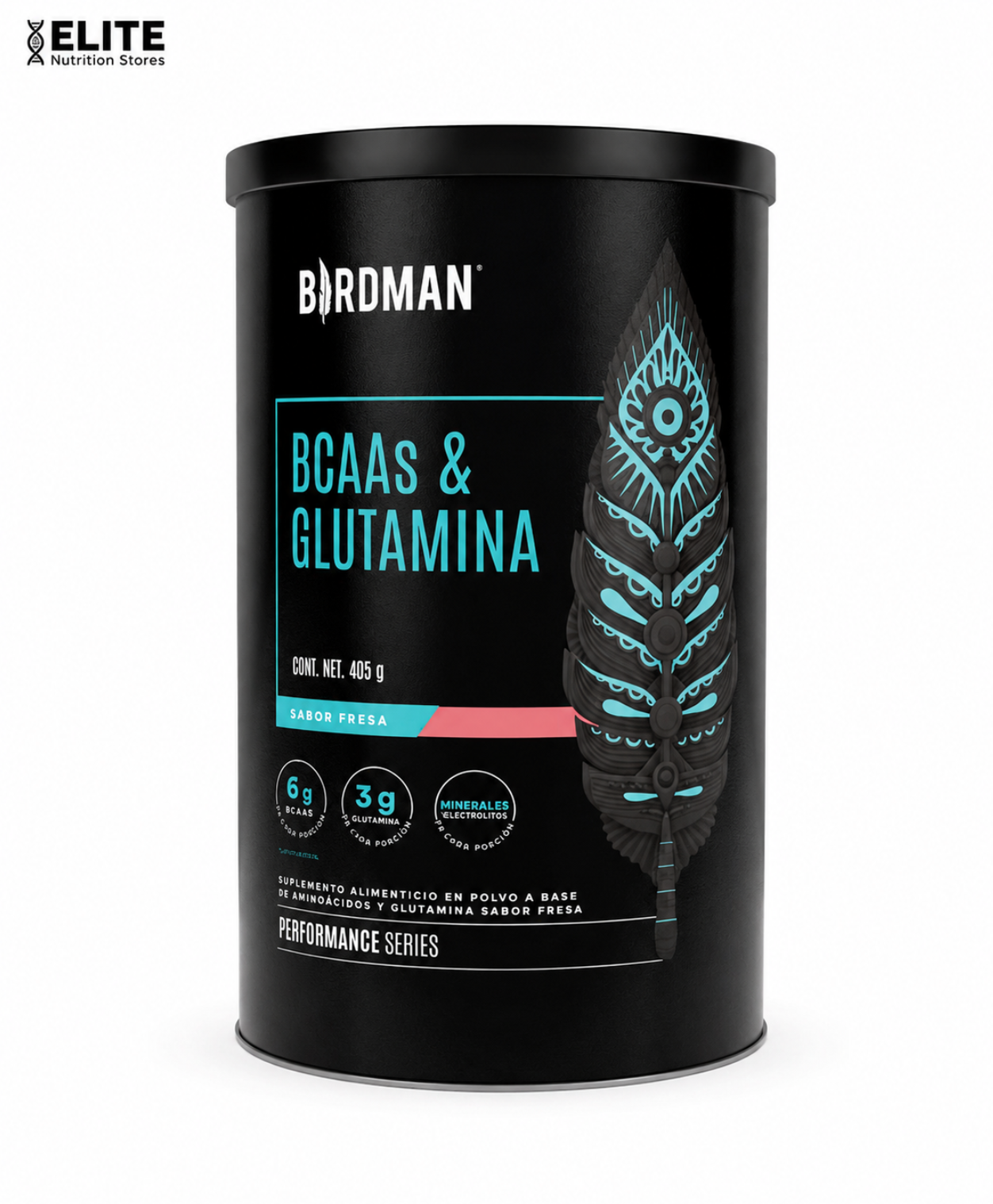 Birdman │ BCAAs + Glutamina │ Fresa │ 30 serv