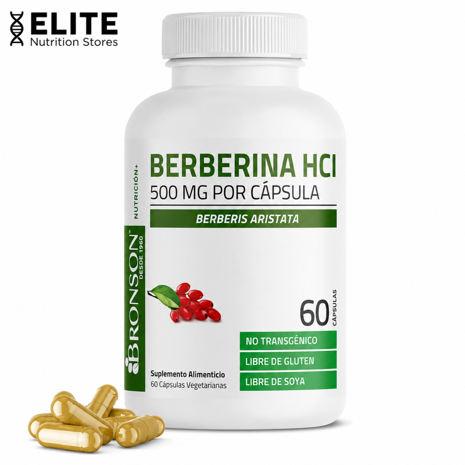 Berberina HCL | 60 capsulas