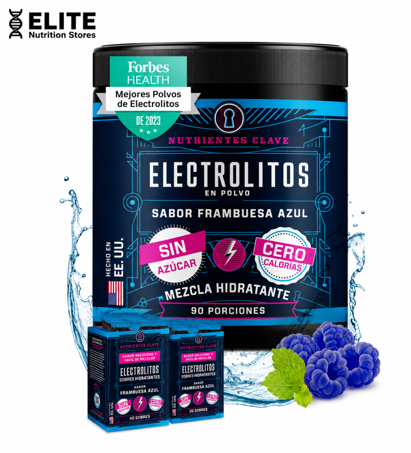 ELECTROLITOS BLUE RASPBERRY | 90 serv